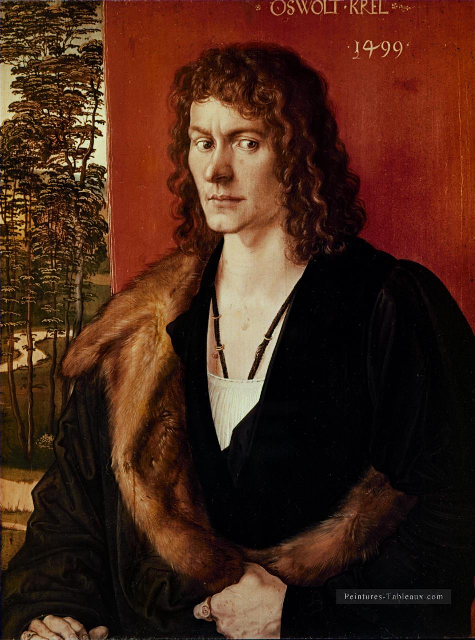 Albrecht Portrait d’un homme Renaissance du Nord Albrecht Dürer Peintures à l'huile